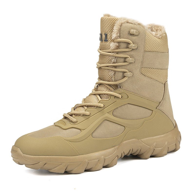 Cross-Border Large Size New Korean Style Fashionable Warm Casual Fleece-Lined Outdoor Jungle Combat Boots Work Boots Trendyy Men's Shoes - FATAONCross-Border Large Size New Korean Style Fashionable Warm Casual Fleece-Lined Outdoor Jungle Combat Boots Work Boots Trendyy Men's ShoesMode HommeFATAON