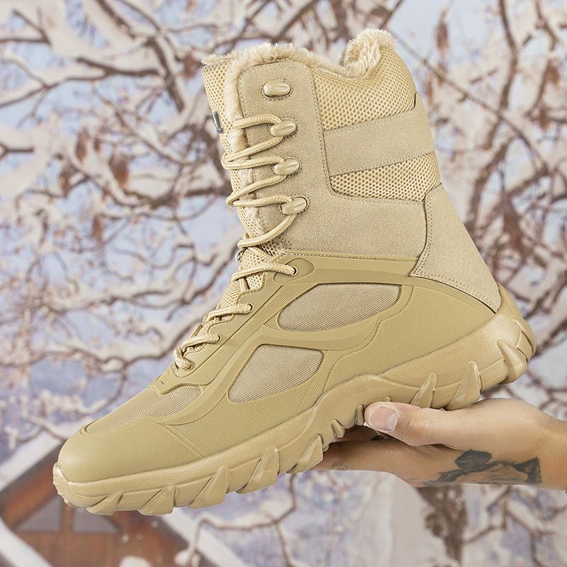 Cross-Border Large Size New Korean Style Fashionable Warm Casual Fleece-Lined Outdoor Jungle Combat Boots Work Boots Trendyy Men's Shoes - FATAONCross-Border Large Size New Korean Style Fashionable Warm Casual Fleece-Lined Outdoor Jungle Combat Boots Work Boots Trendyy Men's ShoesMode HommeFATAON