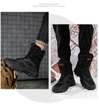 Cross-Border Large Size New Korean Style Fashionable Warm Casual Fleece-Lined Outdoor Jungle Combat Boots Work Boots Trendyy Men's Shoes - FATAONCross-Border Large Size New Korean Style Fashionable Warm Casual Fleece-Lined Outdoor Jungle Combat Boots Work Boots Trendyy Men's ShoesMode HommeFATAON