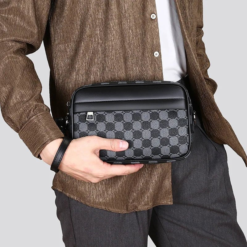 Cross - border New Niche Men's Backpack Shoulder Crossbody Bag Trendy Casual Fashion PU Waterproof Small Square Spring 2026 Street - FATAONCross - border New Niche Men's Backpack Shoulder Crossbody Bag Trendy Casual Fashion PU Waterproof Small Square Spring 2026 StreetMode & AccessoiresFATAON