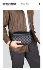 Cross - border New Niche Men's Backpack Shoulder Crossbody Bag Trendy Casual Fashion PU Waterproof Small Square Spring 2026 Street - FATAONCross - border New Niche Men's Backpack Shoulder Crossbody Bag Trendy Casual Fashion PU Waterproof Small Square Spring 2026 StreetMode & AccessoiresFATAON