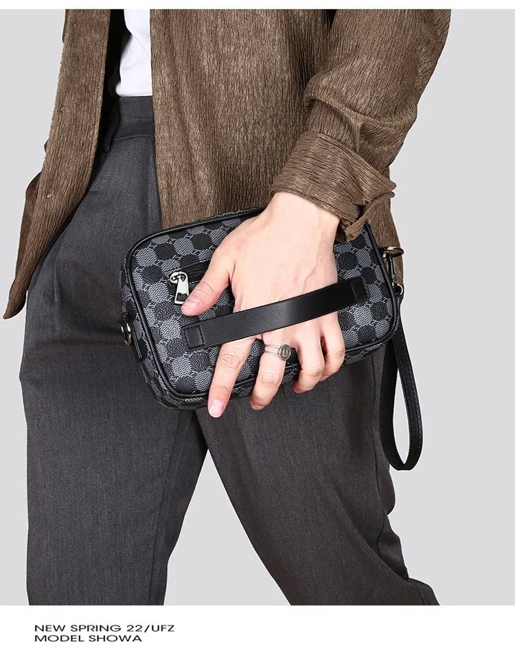 Cross - border New Niche Men's Backpack Shoulder Crossbody Bag Trendy Casual Fashion PU Waterproof Small Square Spring 2026 Street - FATAONCross - border New Niche Men's Backpack Shoulder Crossbody Bag Trendy Casual Fashion PU Waterproof Small Square Spring 2026 StreetMode & AccessoiresFATAON