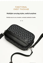 Cross - border New Niche Men's Backpack Shoulder Crossbody Bag Trendy Casual Fashion PU Waterproof Small Square Spring 2026 Street - FATAONCross - border New Niche Men's Backpack Shoulder Crossbody Bag Trendy Casual Fashion PU Waterproof Small Square Spring 2026 StreetMode & AccessoiresFATAON