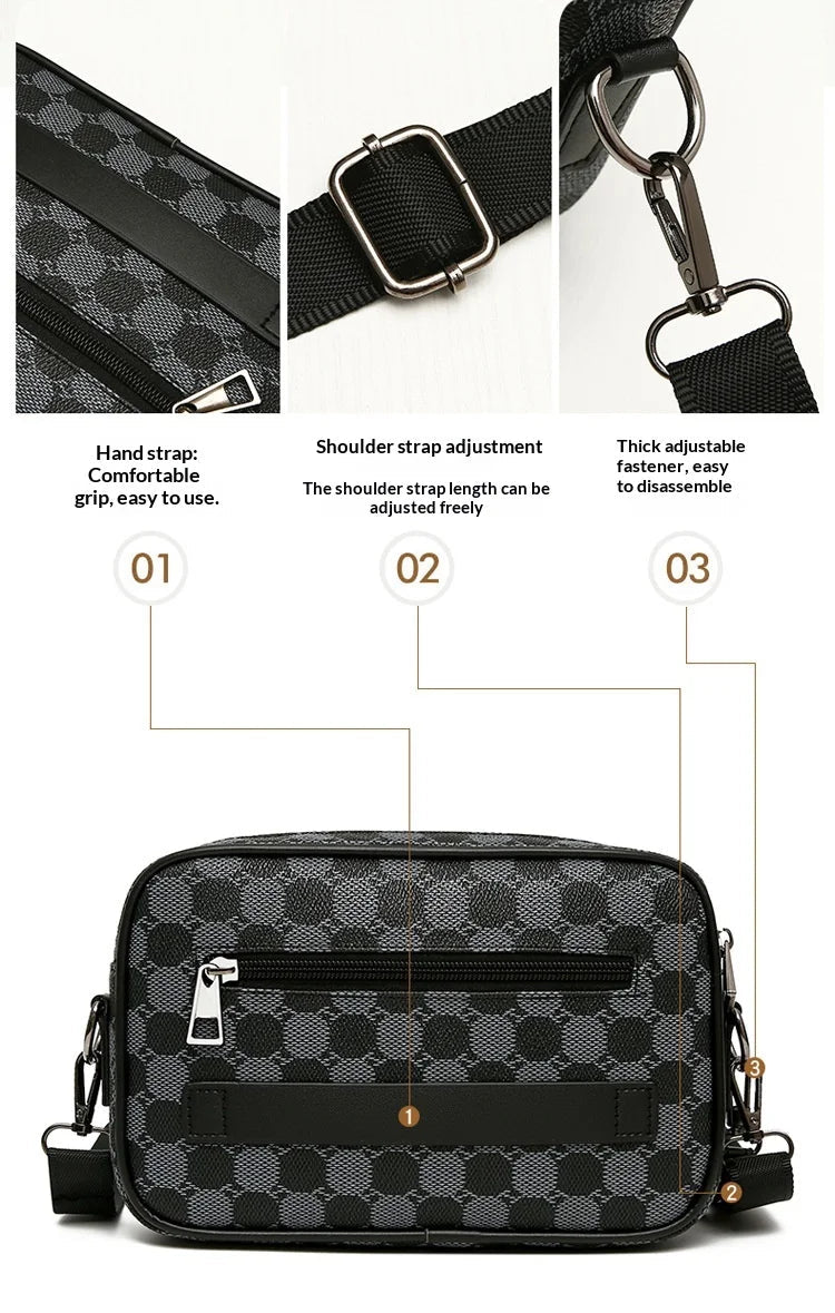 Cross - border New Niche Men's Backpack Shoulder Crossbody Bag Trendy Casual Fashion PU Waterproof Small Square Spring 2026 Street - FATAONCross - border New Niche Men's Backpack Shoulder Crossbody Bag Trendy Casual Fashion PU Waterproof Small Square Spring 2026 StreetMode & AccessoiresFATAON