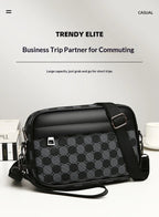 Cross - border New Niche Men's Backpack Shoulder Crossbody Bag Trendy Casual Fashion PU Waterproof Small Square Spring 2026 Street - FATAONCross - border New Niche Men's Backpack Shoulder Crossbody Bag Trendy Casual Fashion PU Waterproof Small Square Spring 2026 StreetMode & AccessoiresFATAON