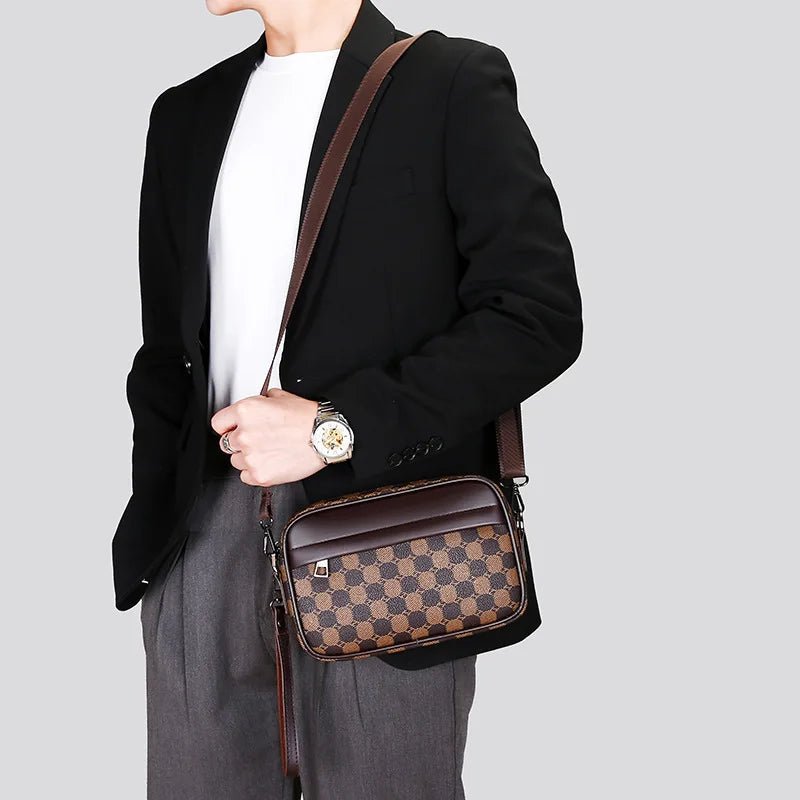 Cross - border New Niche Men's Backpack Shoulder Crossbody Bag Trendy Casual Fashion PU Waterproof Small Square Spring 2026 Street - FATAONCross - border New Niche Men's Backpack Shoulder Crossbody Bag Trendy Casual Fashion PU Waterproof Small Square Spring 2026 StreetMode & AccessoiresFATAON