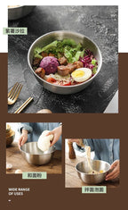 Cross-border Stainless Steel Thickened Vegetable Washing Basin Draining Basket Household Kitchen Rice Washing Artifact Vegetable Washing Basin Rice Washing Sieve Rice Washing Basin - FATAONCross-border Stainless Steel Thickened Vegetable Washing Basin Draining Basket Household Kitchen Rice Washing Artifact Vegetable Washing Basin Rice Washing Sieve Rice Washing BasinSolutions MaisonFATAON