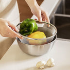 Cross-border Stainless Steel Thickened Vegetable Washing Basin Draining Basket Household Kitchen Rice Washing Artifact Vegetable Washing Basin Rice Washing Sieve Rice Washing Basin - FATAONCross-border Stainless Steel Thickened Vegetable Washing Basin Draining Basket Household Kitchen Rice Washing Artifact Vegetable Washing Basin Rice Washing Sieve Rice Washing BasinSolutions MaisonFATAON