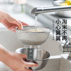 Cross-border Stainless Steel Thickened Vegetable Washing Basin Draining Basket Household Kitchen Rice Washing Artifact Vegetable Washing Basin Rice Washing Sieve Rice Washing Basin - FATAONCross-border Stainless Steel Thickened Vegetable Washing Basin Draining Basket Household Kitchen Rice Washing Artifact Vegetable Washing Basin Rice Washing Sieve Rice Washing BasinSolutions MaisonFATAON
