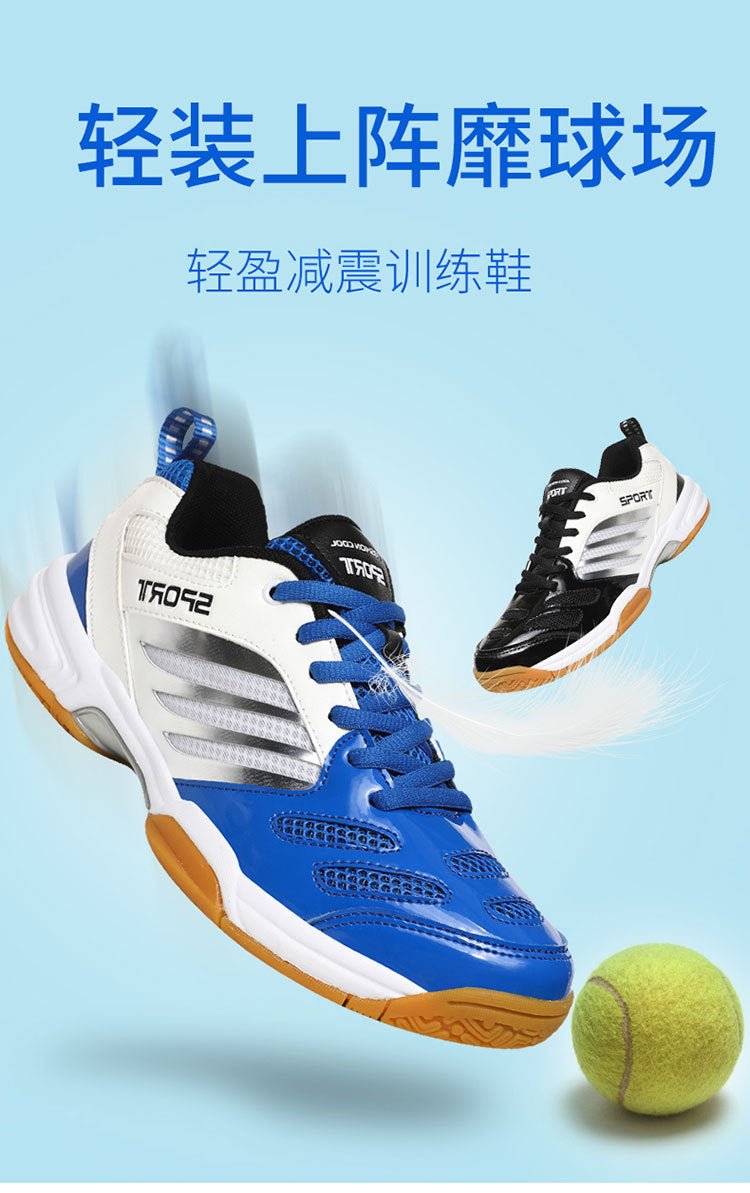 Cross-border Trade Men's and Women's Badminton Shoes Beef Sole Breathable Shock Absorption Table Tennis Shoes volleyball shoes tennis shoes large size 48 - FATAONCross-border Trade Men's and Women's Badminton Shoes Beef Sole Breathable Shock Absorption Table Tennis Shoes volleyball shoes tennis shoes large size 48Mode HommeFATAON