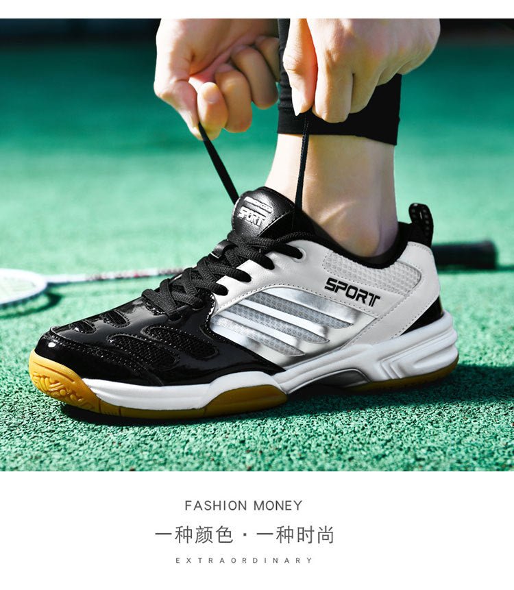 Cross-border Trade Men's and Women's Badminton Shoes Beef Sole Breathable Shock Absorption Table Tennis Shoes volleyball shoes tennis shoes large size 48 - FATAONCross-border Trade Men's and Women's Badminton Shoes Beef Sole Breathable Shock Absorption Table Tennis Shoes volleyball shoes tennis shoes large size 48Mode HommeFATAON