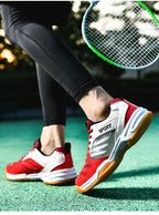 Cross-border Trade Men's and Women's Badminton Shoes Beef Sole Breathable Shock Absorption Table Tennis Shoes volleyball shoes tennis shoes large size 48 - FATAONCross-border Trade Men's and Women's Badminton Shoes Beef Sole Breathable Shock Absorption Table Tennis Shoes volleyball shoes tennis shoes large size 48Mode HommeFATAON