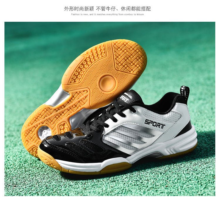 Cross-border Trade Men's and Women's Badminton Shoes Beef Sole Breathable Shock Absorption Table Tennis Shoes volleyball shoes tennis shoes large size 48 - FATAONCross-border Trade Men's and Women's Badminton Shoes Beef Sole Breathable Shock Absorption Table Tennis Shoes volleyball shoes tennis shoes large size 48Mode HommeFATAON