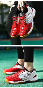 Cross-border Trade Men's and Women's Badminton Shoes Beef Sole Breathable Shock Absorption Table Tennis Shoes volleyball shoes tennis shoes large size 48 - FATAONCross-border Trade Men's and Women's Badminton Shoes Beef Sole Breathable Shock Absorption Table Tennis Shoes volleyball shoes tennis shoes large size 48Mode HommeFATAON