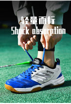 Cross-border Trade Men's and Women's Badminton Shoes Beef Sole Breathable Shock Absorption Table Tennis Shoes volleyball shoes tennis shoes large size 48 - FATAONCross-border Trade Men's and Women's Badminton Shoes Beef Sole Breathable Shock Absorption Table Tennis Shoes volleyball shoes tennis shoes large size 48Mode HommeFATAON