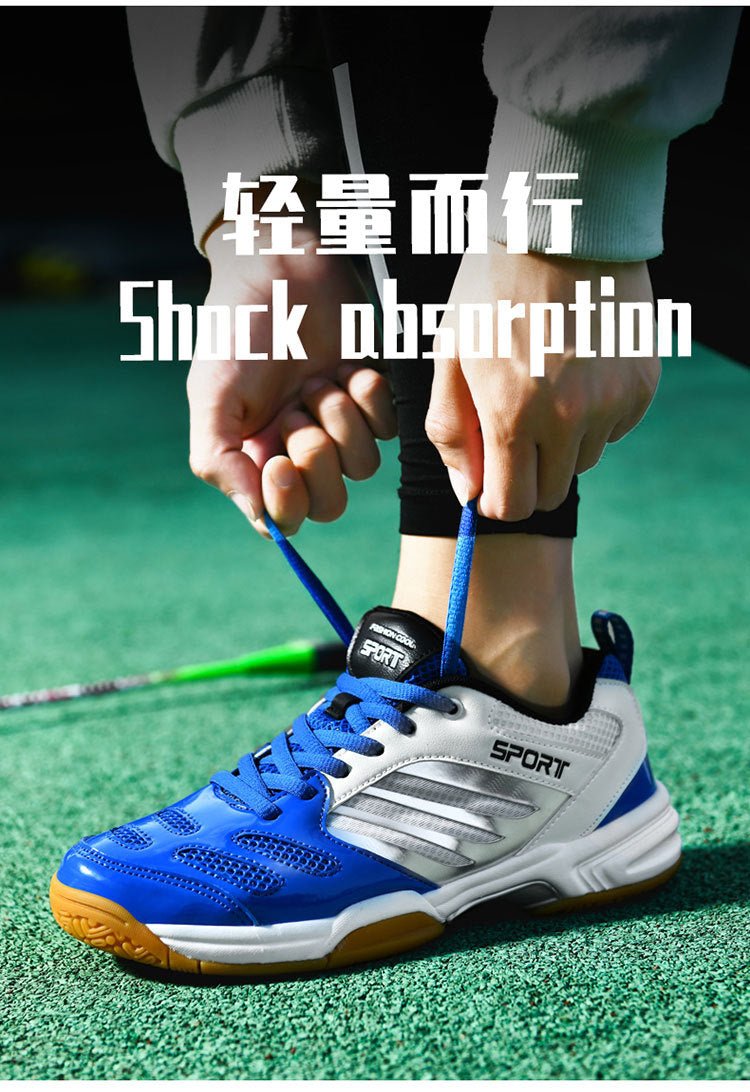 Cross-border Trade Men's and Women's Badminton Shoes Beef Sole Breathable Shock Absorption Table Tennis Shoes volleyball shoes tennis shoes large size 48 - FATAONCross-border Trade Men's and Women's Badminton Shoes Beef Sole Breathable Shock Absorption Table Tennis Shoes volleyball shoes tennis shoes large size 48Mode HommeFATAON