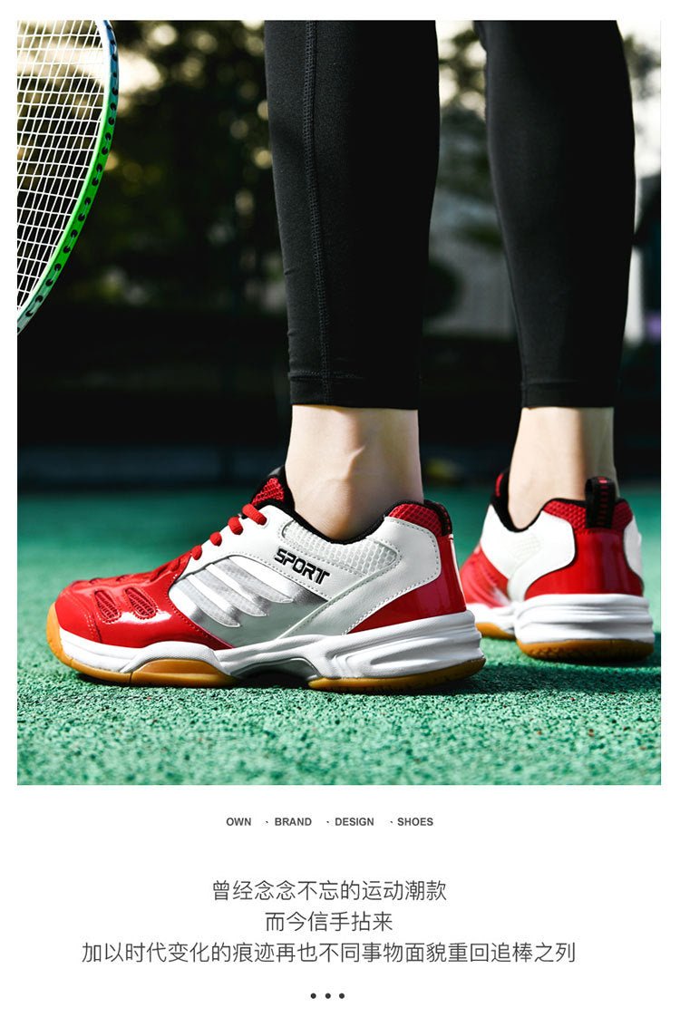 Cross-border Trade Men's and Women's Badminton Shoes Beef Sole Breathable Shock Absorption Table Tennis Shoes volleyball shoes tennis shoes large size 48 - FATAONCross-border Trade Men's and Women's Badminton Shoes Beef Sole Breathable Shock Absorption Table Tennis Shoes volleyball shoes tennis shoes large size 48Mode HommeFATAON