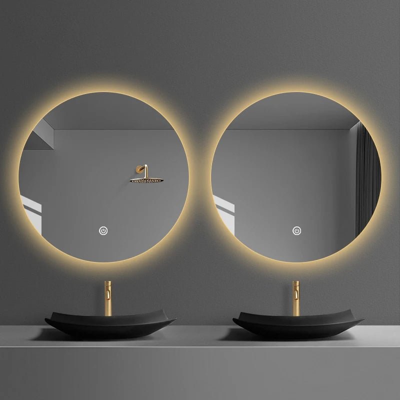 Customized Circular Bathroom LED Wall Mirror Factory Wall Mounted Backlight Mirror Hotel Adjustable Brightness Color Temperature - FATAONCustomized Circular Bathroom LED Wall Mirror Factory Wall Mounted Backlight Mirror Hotel Adjustable Brightness Color TemperatureSolutions MaisonFATAON