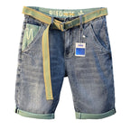 Denim Shorts Men's Summer New Fashionable Thin Five-point Pants Casual Pants Trendy Brand Ins Printed Casual Mid-length Pants for Men - FATAONDenim Shorts Men's Summer New Fashionable Thin Five-point Pants Casual Pants Trendy Brand Ins Printed Casual Mid-length Pants for MenMode HommeFATAON