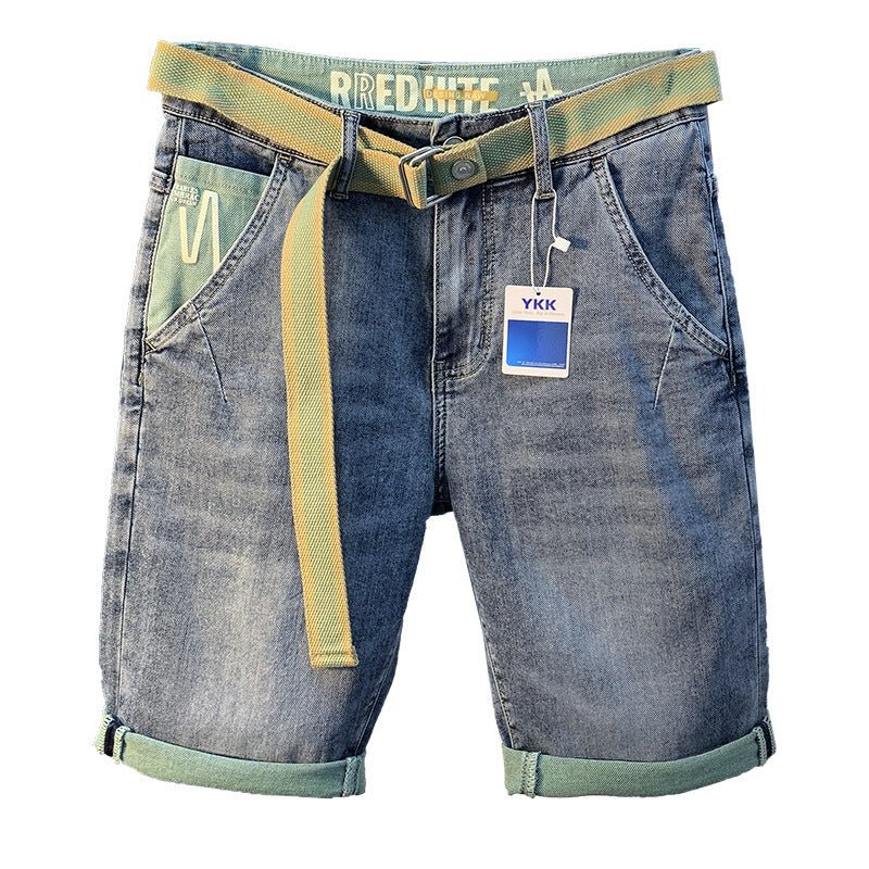 Denim Shorts Men's Summer New Fashionable Thin Five-point Pants Casual Pants Trendy Brand Ins Printed Casual Mid-length Pants for Men - FATAONDenim Shorts Men's Summer New Fashionable Thin Five-point Pants Casual Pants Trendy Brand Ins Printed Casual Mid-length Pants for MenMode HommeFATAON