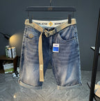Denim Shorts Men's Summer New Fashionable Thin Five-point Pants Casual Pants Trendy Brand Ins Printed Casual Mid-length Pants for Men - FATAONDenim Shorts Men's Summer New Fashionable Thin Five-point Pants Casual Pants Trendy Brand Ins Printed Casual Mid-length Pants for MenMode HommeFATAON