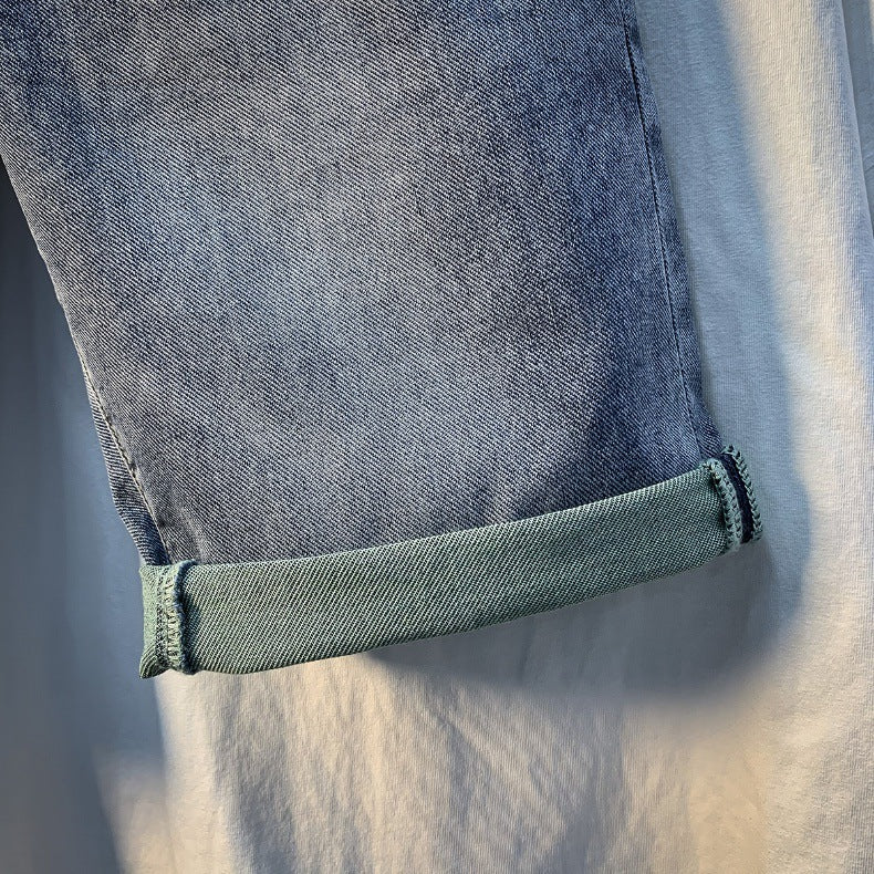Denim Shorts Men's Summer New Fashionable Thin Five-point Pants Casual Pants Trendy Brand Ins Printed Casual Mid-length Pants for Men - FATAONDenim Shorts Men's Summer New Fashionable Thin Five-point Pants Casual Pants Trendy Brand Ins Printed Casual Mid-length Pants for MenMode HommeFATAON