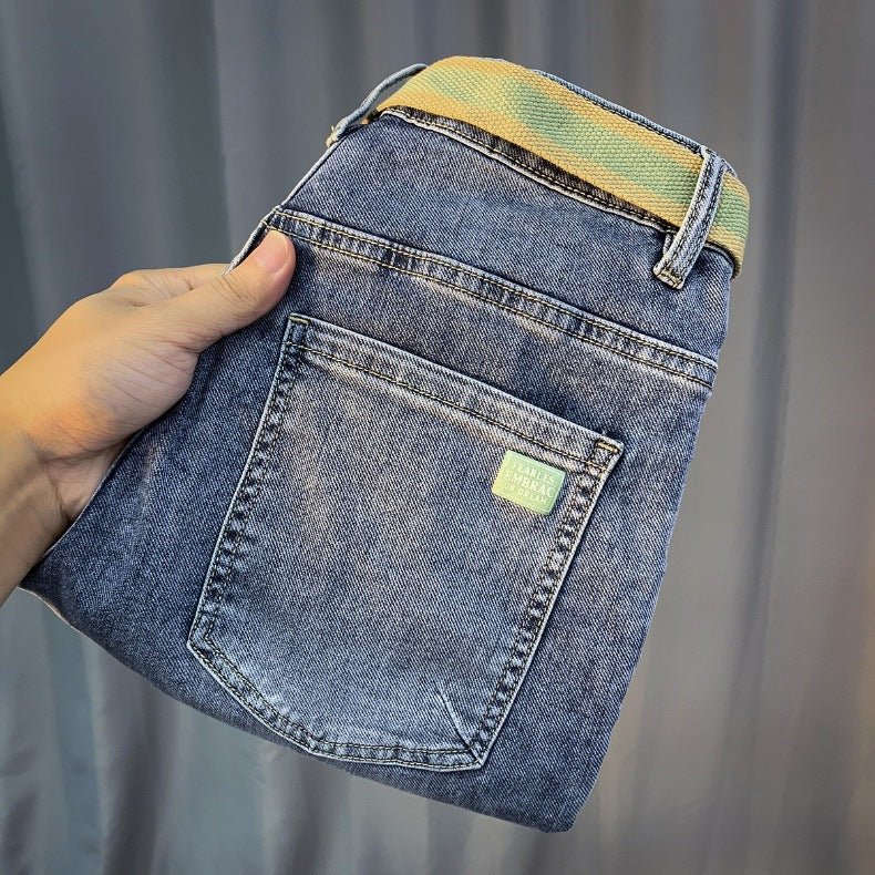 Denim Shorts Men's Summer New Fashionable Thin Five-point Pants Casual Pants Trendy Brand Ins Printed Casual Mid-length Pants for Men - FATAONDenim Shorts Men's Summer New Fashionable Thin Five-point Pants Casual Pants Trendy Brand Ins Printed Casual Mid-length Pants for MenMode HommeFATAON