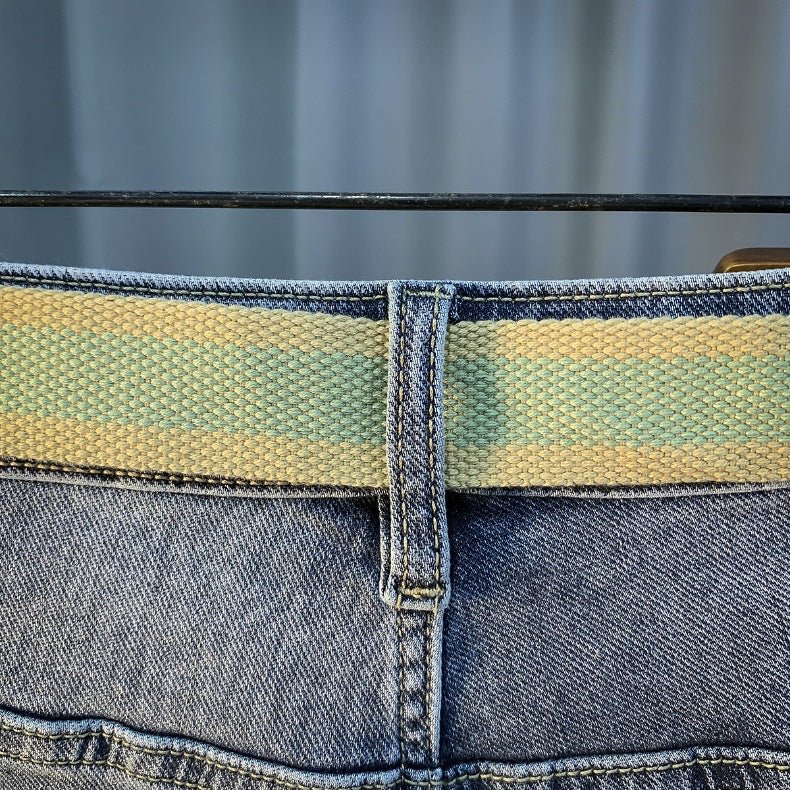 Denim Shorts Men's Summer New Fashionable Thin Five-point Pants Casual Pants Trendy Brand Ins Printed Casual Mid-length Pants for Men - FATAONDenim Shorts Men's Summer New Fashionable Thin Five-point Pants Casual Pants Trendy Brand Ins Printed Casual Mid-length Pants for MenMode HommeFATAON