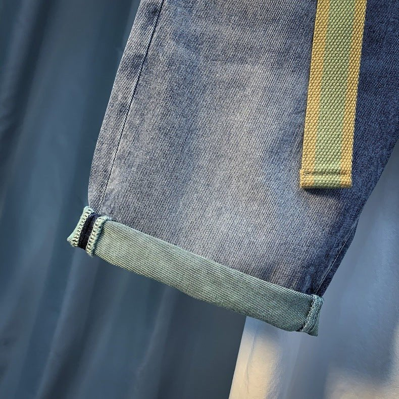 Denim Shorts Men's Summer New Fashionable Thin Five-point Pants Casual Pants Trendy Brand Ins Printed Casual Mid-length Pants for Men - FATAONDenim Shorts Men's Summer New Fashionable Thin Five-point Pants Casual Pants Trendy Brand Ins Printed Casual Mid-length Pants for MenMode HommeFATAON