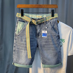 Denim Shorts Men's Summer New Fashionable Thin Five-point Pants Casual Pants Trendy Brand Ins Printed Casual Mid-length Pants for Men - FATAONDenim Shorts Men's Summer New Fashionable Thin Five-point Pants Casual Pants Trendy Brand Ins Printed Casual Mid-length Pants for MenMode HommeFATAON