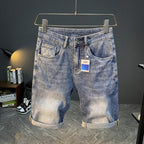 Denim Shorts Men's Summer New Fashionable Thin Five-point Pants Casual Pants Trendy Brand Ins Printed Casual Mid-length Pants for Men - FATAONDenim Shorts Men's Summer New Fashionable Thin Five-point Pants Casual Pants Trendy Brand Ins Printed Casual Mid-length Pants for MenMode HommeFATAON
