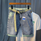 Denim Shorts Men's Summer New Fashionable Thin Five-point Pants Casual Pants Trendy Brand Ins Printed Casual Mid-length Pants for Men - FATAONDenim Shorts Men's Summer New Fashionable Thin Five-point Pants Casual Pants Trendy Brand Ins Printed Casual Mid-length Pants for MenMode HommeFATAON