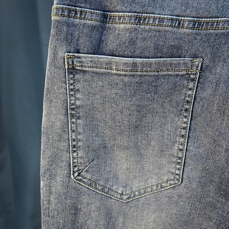 Denim Shorts Men's Summer New Fashionable Thin Five-point Pants Casual Pants Trendy Brand Ins Printed Casual Mid-length Pants for Men - FATAONDenim Shorts Men's Summer New Fashionable Thin Five-point Pants Casual Pants Trendy Brand Ins Printed Casual Mid-length Pants for MenMode HommeFATAON
