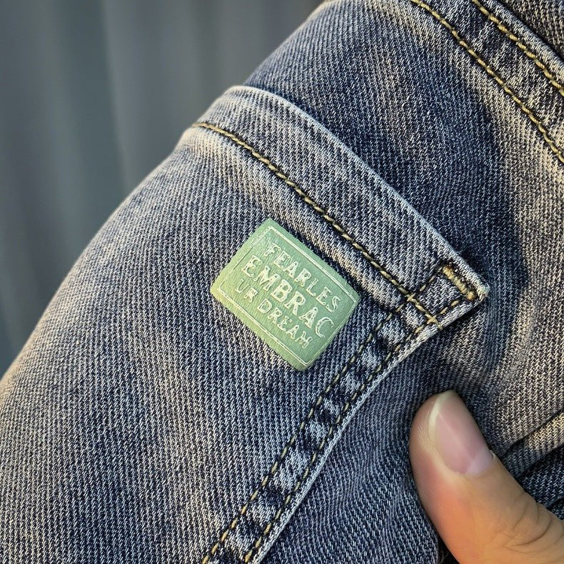Denim Shorts Men's Summer New Fashionable Thin Five-point Pants Casual Pants Trendy Brand Ins Printed Casual Mid-length Pants for Men - FATAONDenim Shorts Men's Summer New Fashionable Thin Five-point Pants Casual Pants Trendy Brand Ins Printed Casual Mid-length Pants for MenMode HommeFATAON