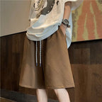Design diamond pattern white shorts men's fashion brand handsome fifth pants men's summer home outer wear half pants - FATAONDesign diamond pattern white shorts men's fashion brand handsome fifth pants men's summer home outer wear half pantsMode HommeFATAON