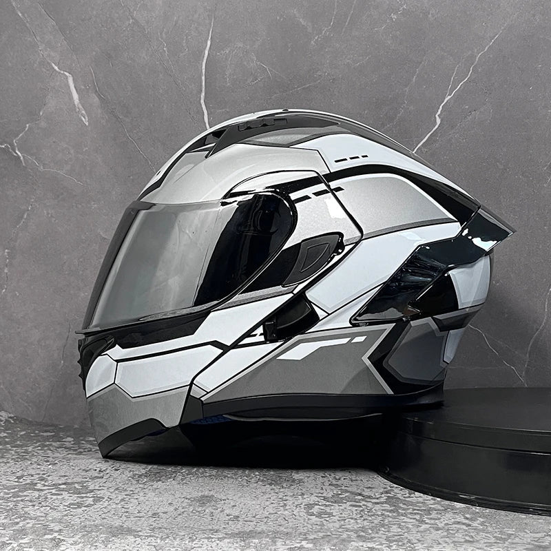 D'expériences de moto à double visière, casque modulable modulaire, casque intégral approuvé par le DOT, casque de course de moto, casque de motocross, DOT - FATAOND'expériences de moto à double visière, casque modulable modulaire, casque intégral approuvé par le DOT, casque de course de moto, casque de motocross, DOTAccessoires MotoFATAON