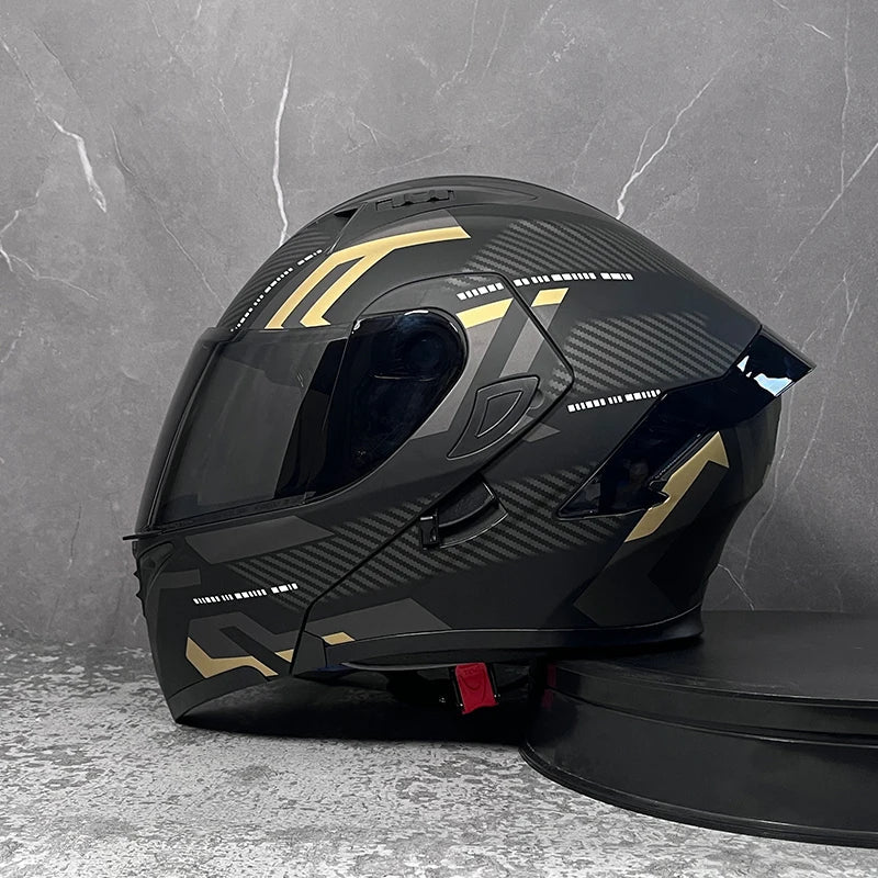 D'expériences de moto à double visière, casque modulable modulaire, casque intégral approuvé par le DOT, casque de course de moto, casque de motocross, DOT - FATAOND'expériences de moto à double visière, casque modulable modulaire, casque intégral approuvé par le DOT, casque de course de moto, casque de motocross, DOTAccessoires MotoFATAON