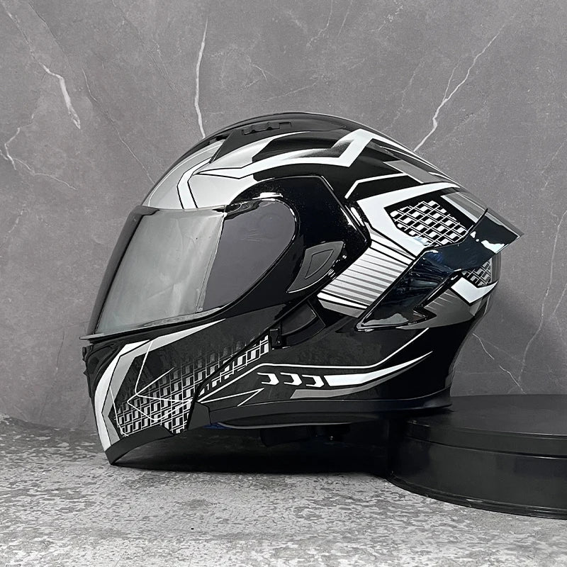 D'expériences de moto à double visière, casque modulable modulaire, casque intégral approuvé par le DOT, casque de course de moto, casque de motocross, DOT - FATAOND'expériences de moto à double visière, casque modulable modulaire, casque intégral approuvé par le DOT, casque de course de moto, casque de motocross, DOTAccessoires MotoFATAON