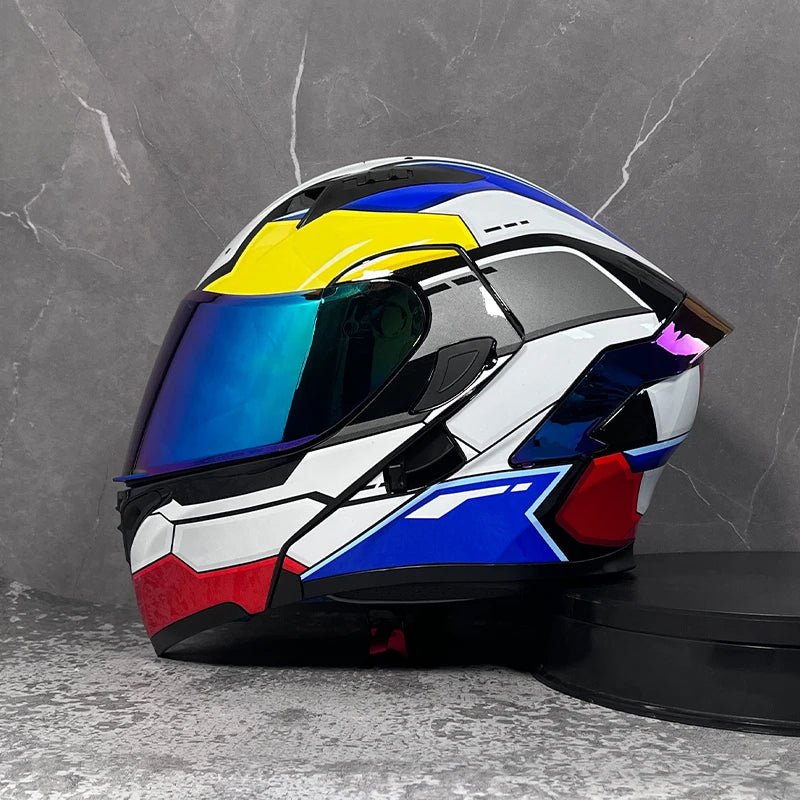 D'expériences de moto à double visière, casque modulable modulaire, casque intégral approuvé par le DOT, casque de course de moto, casque de motocross, DOT - FATAOND'expériences de moto à double visière, casque modulable modulaire, casque intégral approuvé par le DOT, casque de course de moto, casque de motocross, DOTAccessoires MotoFATAON