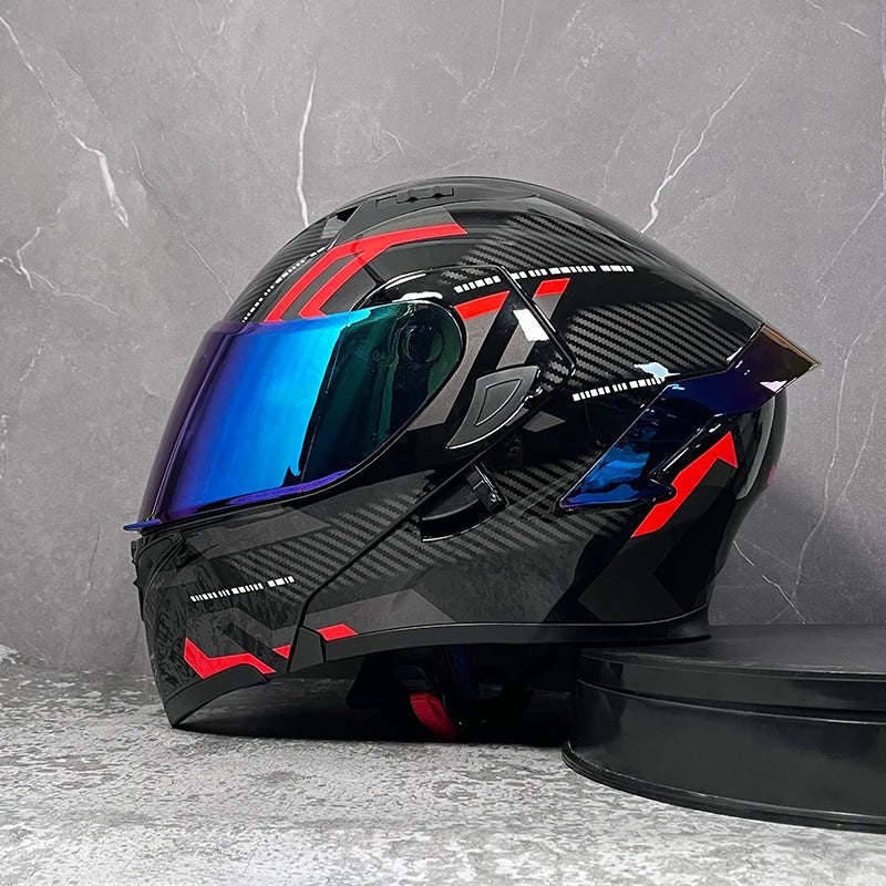 D'expériences de moto à double visière, casque modulable modulaire, casque intégral approuvé par le DOT, casque de course de moto, casque de motocross, DOT - FATAOND'expériences de moto à double visière, casque modulable modulaire, casque intégral approuvé par le DOT, casque de course de moto, casque de motocross, DOTAccessoires MotoFATAON