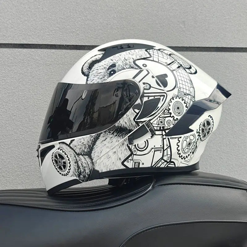 D'expériences de moto à double visière, casque modulable modulaire, casque intégral approuvé par le DOT, casque de course de moto, casque de motocross, DOT - FATAOND'expériences de moto à double visière, casque modulable modulaire, casque intégral approuvé par le DOT, casque de course de moto, casque de motocross, DOTAccessoires MotoFATAON