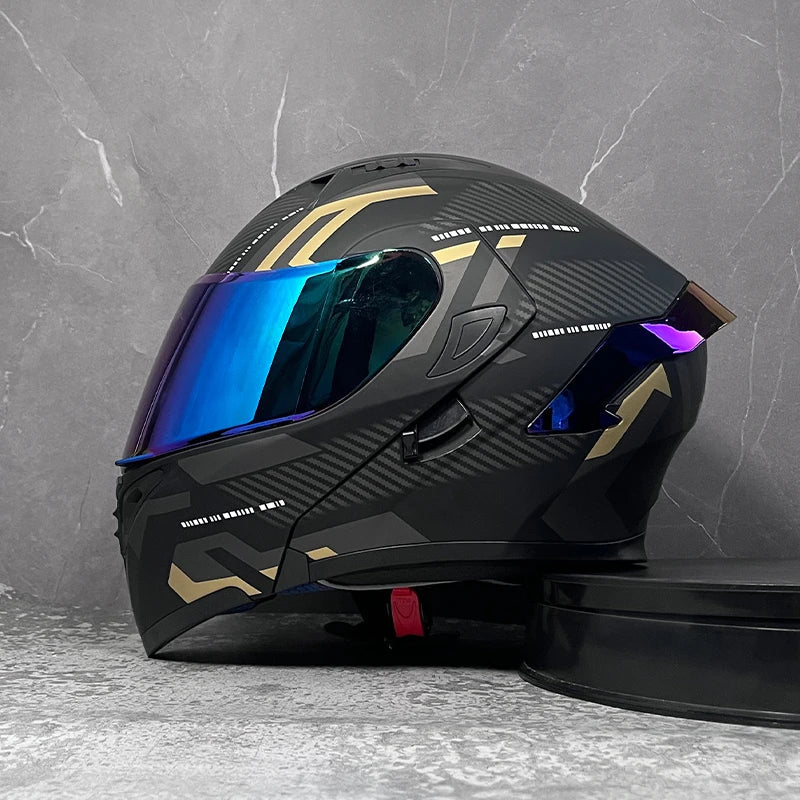 D'expériences de moto à double visière, casque modulable modulaire, casque intégral approuvé par le DOT, casque de course de moto, casque de motocross, DOT - FATAOND'expériences de moto à double visière, casque modulable modulaire, casque intégral approuvé par le DOT, casque de course de moto, casque de motocross, DOTAccessoires MotoFATAON
