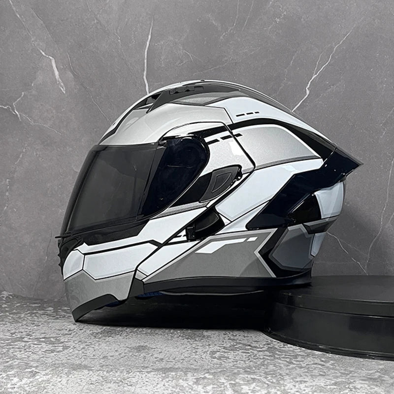 D'expériences de moto à double visière, casque modulable modulaire, casque intégral approuvé par le DOT, casque de course de moto, casque de motocross, DOT - FATAOND'expériences de moto à double visière, casque modulable modulaire, casque intégral approuvé par le DOT, casque de course de moto, casque de motocross, DOTAccessoires MotoFATAON