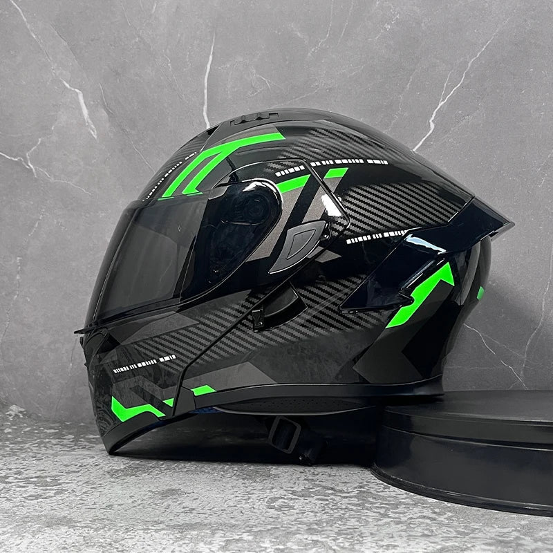 D'expériences de moto à double visière, casque modulable modulaire, casque intégral approuvé par le DOT, casque de course de moto, casque de motocross, DOT - FATAOND'expériences de moto à double visière, casque modulable modulaire, casque intégral approuvé par le DOT, casque de course de moto, casque de motocross, DOTAccessoires MotoFATAON