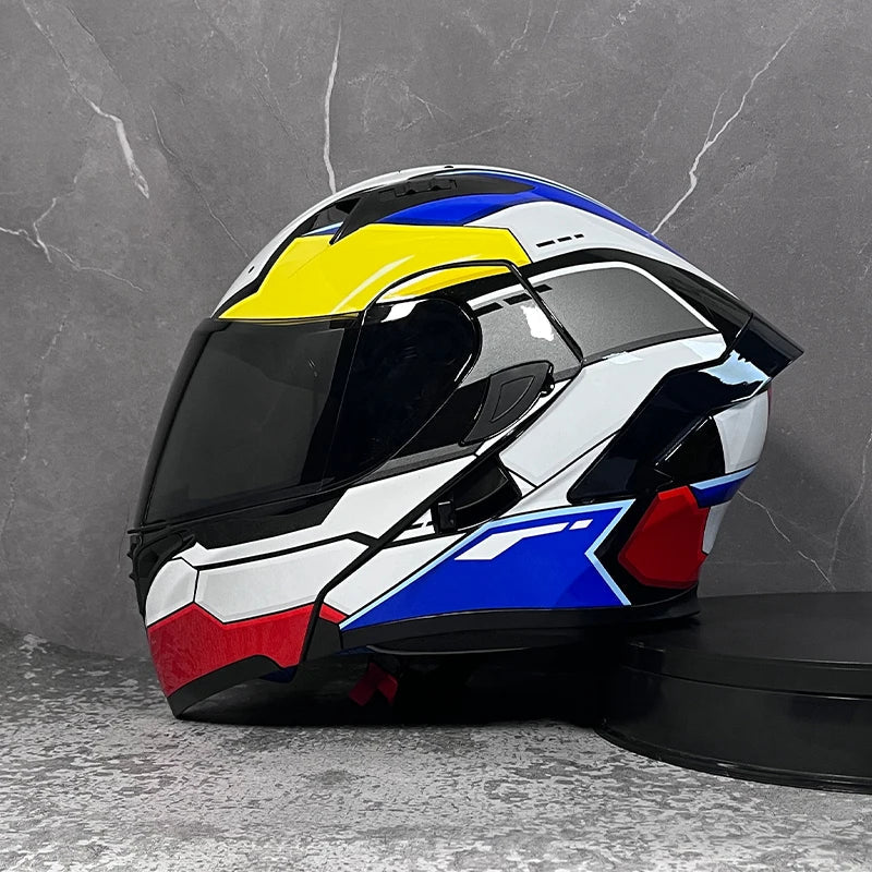 D'expériences de moto à double visière, casque modulable modulaire, casque intégral approuvé par le DOT, casque de course de moto, casque de motocross, DOT - FATAOND'expériences de moto à double visière, casque modulable modulaire, casque intégral approuvé par le DOT, casque de course de moto, casque de motocross, DOTAccessoires MotoFATAON