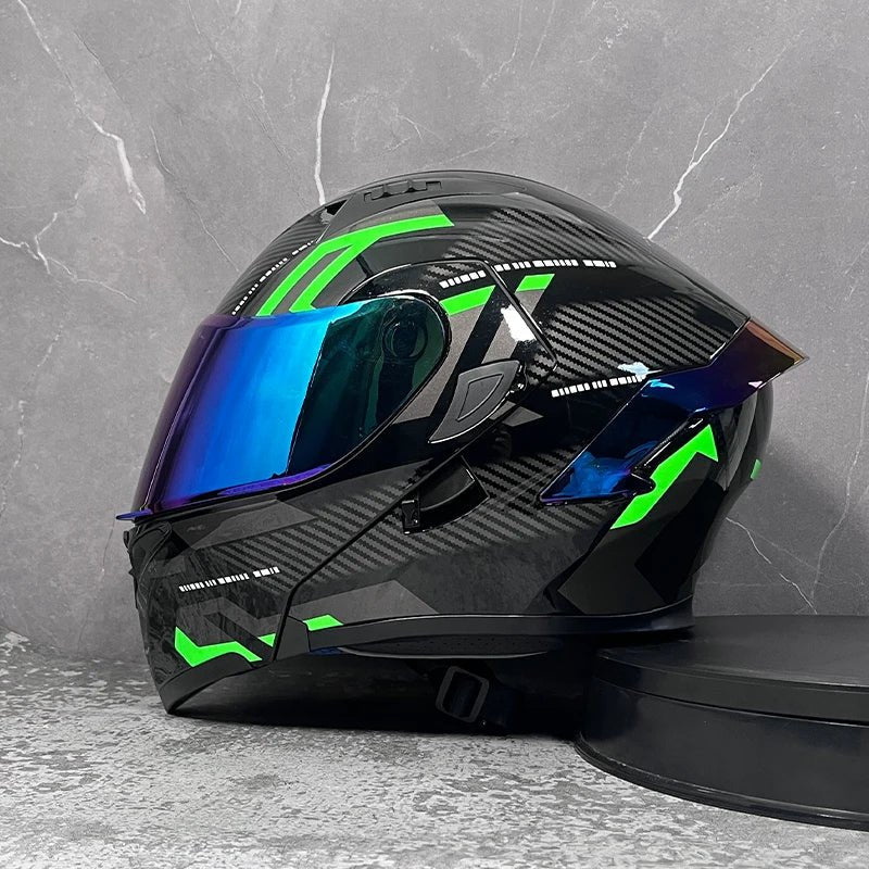 D'expériences de moto à double visière, casque modulable modulaire, casque intégral approuvé par le DOT, casque de course de moto, casque de motocross, DOT - FATAOND'expériences de moto à double visière, casque modulable modulaire, casque intégral approuvé par le DOT, casque de course de moto, casque de motocross, DOTAccessoires MotoFATAON