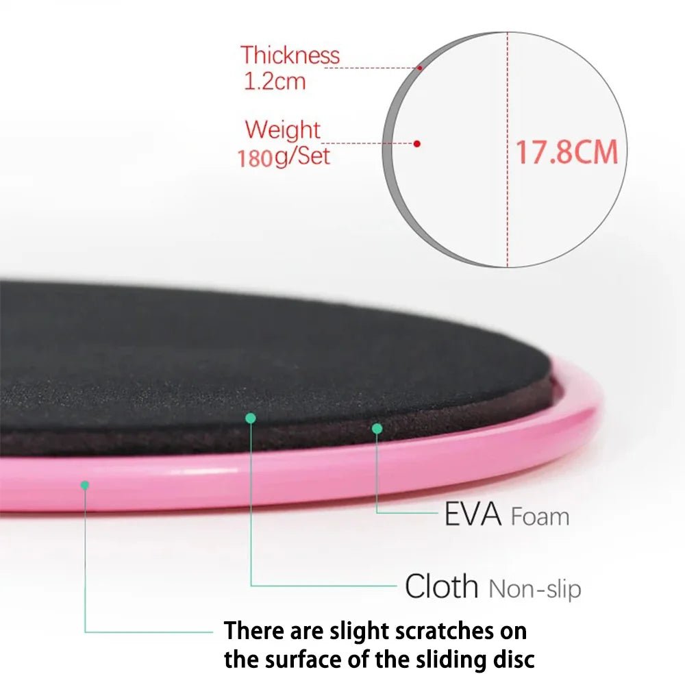Disques coulissants de Yoga de couleur unie, coussinets coulissants pour les pieds, équipement d'entraînement pour l'entraînement du noyau Abdominal, façonnage du corps, 2 pièces - FATAONDisques coulissants de Yoga de couleur unie, coussinets coulissants pour les pieds, équipement d'entraînement pour l'entraînement du noyau Abdominal, façonnage du corps, 2 piècesFitness & SportFATAON