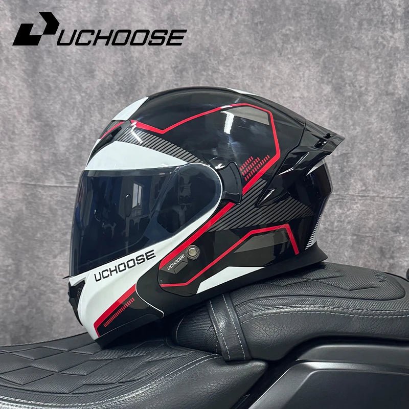 DOT Uchoose casques approuvés Crash moto équipement de protection hommes femmes casque rabattable moto visière Double soleil - FATAONDOT Uchoose casques approuvés Crash moto équipement de protection hommes femmes casque rabattable moto visière Double soleilAccessoires MotoFATAON