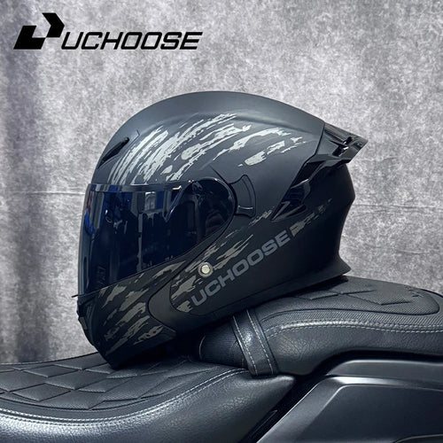 DOT Uchoose casques approuvés Crash moto équipement de protection hommes femmes casque rabattable moto visière Double soleil - FATAONDOT Uchoose casques approuvés Crash moto équipement de protection hommes femmes casque rabattable moto visière Double soleilAccessoires MotoFATAON