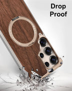 Eary Wood Case pour Galaxy S25 S24 Ultra Avec 360 ° Béquille rotative, housse de protection antichoc, conception en bois Unique sans cadre - FATAONEary Wood Case pour Galaxy S25 S24 Ultra Avec 360 ° Béquille rotative, housse de protection antichoc, conception en bois Unique sans cadreTechnologie IntelligenteFATAON